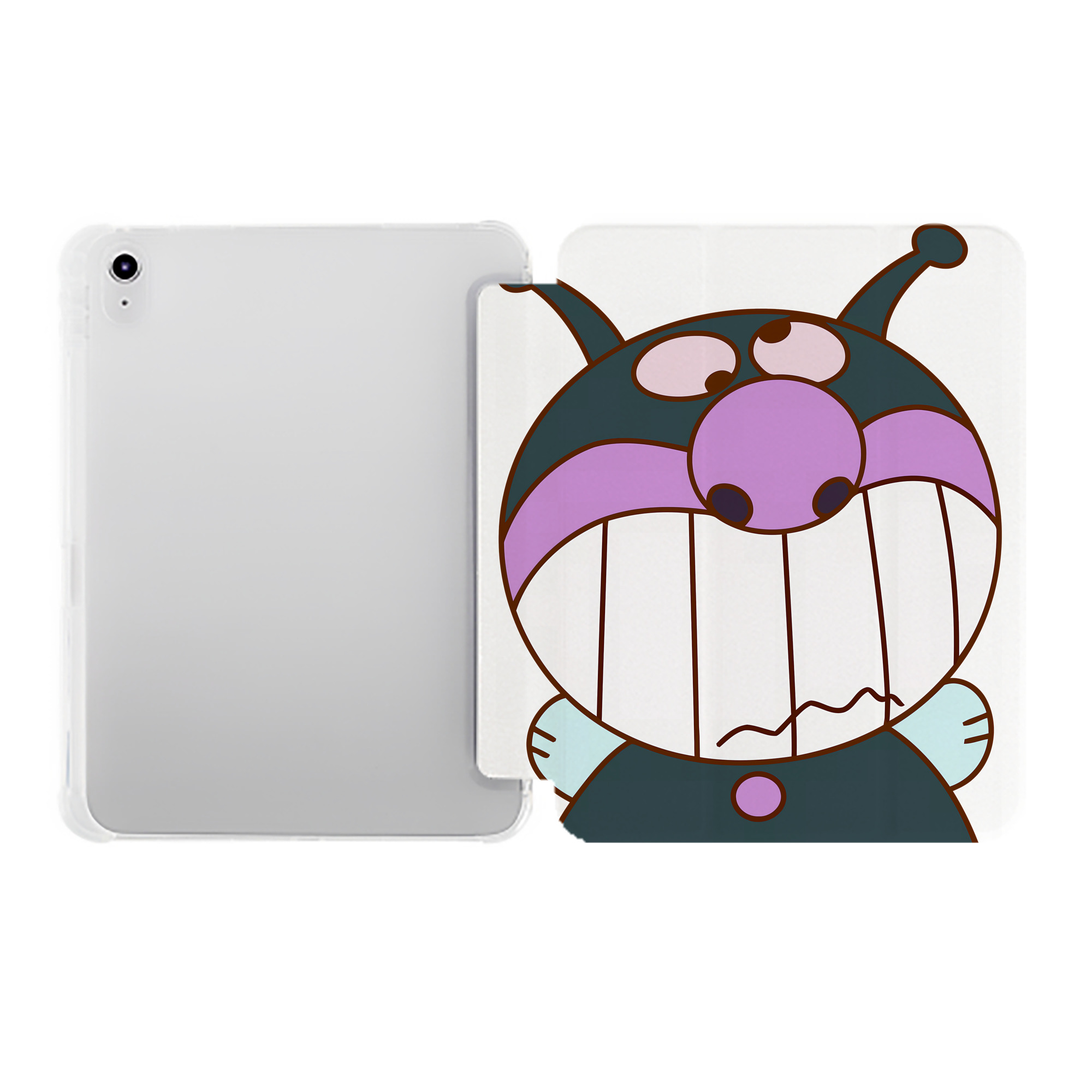 （画像用） アンパンマン Anpanman IPad ケース ペン収納付き 三つ折りスタンド PUレザー×シリコン 対応機種9.5/10.5/10.9インチ